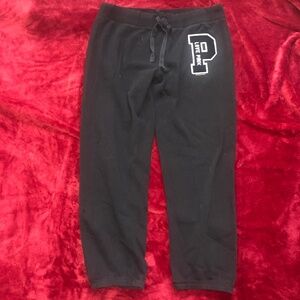 victoria secret pink black sweatpants